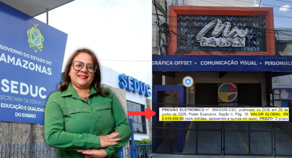 Seduc-AM gasta R$ 2,6 milhões em gráfica