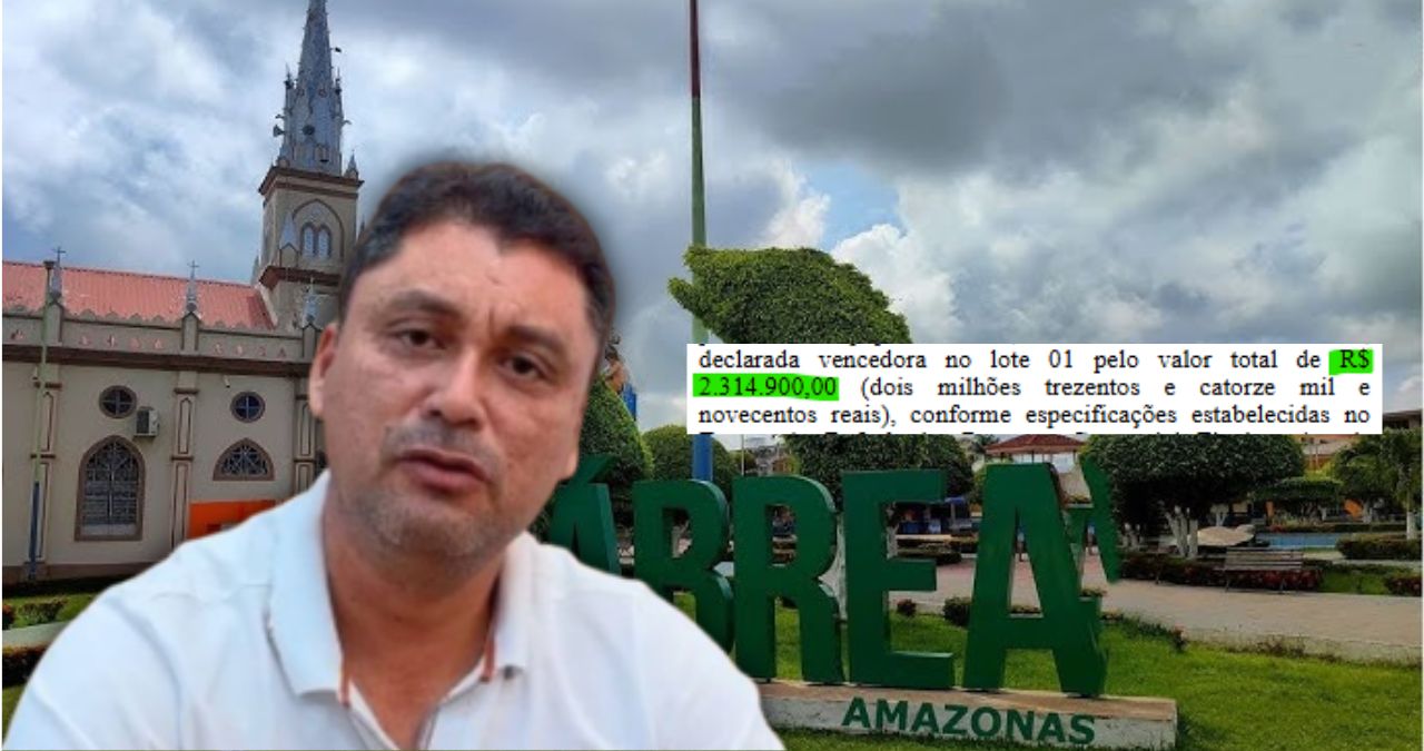 Prefeito de Lábrea entrega contrato de material didático a empresa de alimentos por R$ 2 milhões